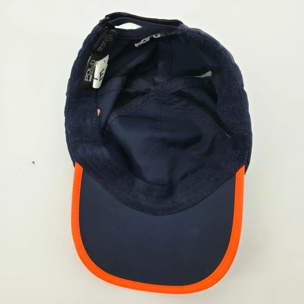 Polo Sport Ralph Lauren Kids US Open 2016 Tennis Hat Navy Blue Orange 2T-4T